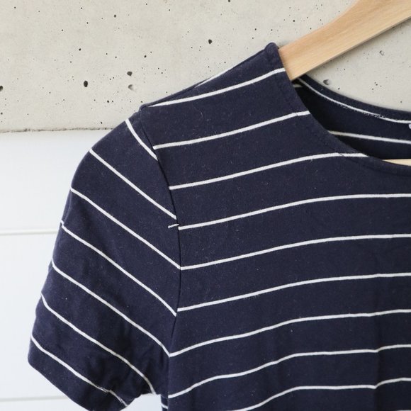Old Navy Size XS Navy with White Stripes Swing Dress - Picture 1 of 4